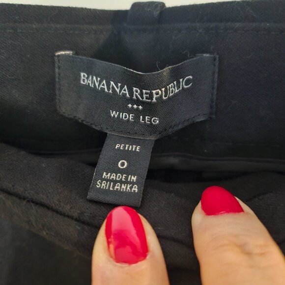 Banana Republic Wide Leg Pants High Rise Sculpted Trouser NWT Petite - Picture 5 of 8